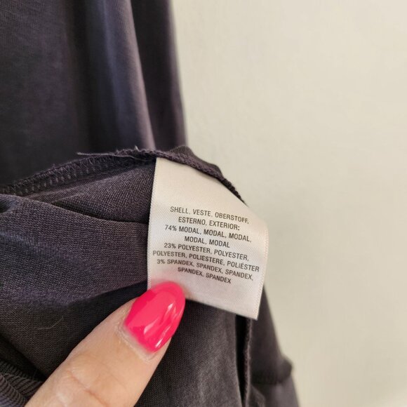 Moulinette Soeurs Anthrologie Raneri One-Shoulder Grey Dress Petite XXS (XXSP) - Picture 7 of 9